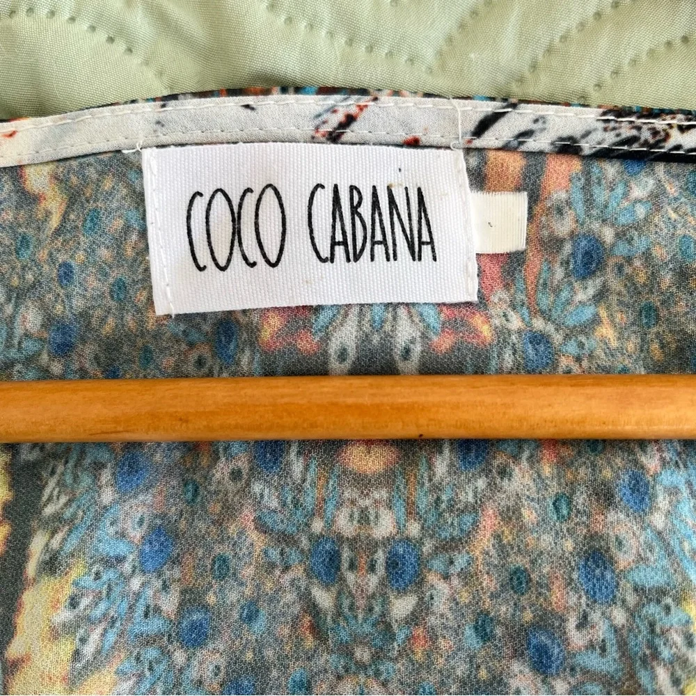Coco Cabana Flowy Holiday Mini Dress Size M/L - Picture 5 of 6